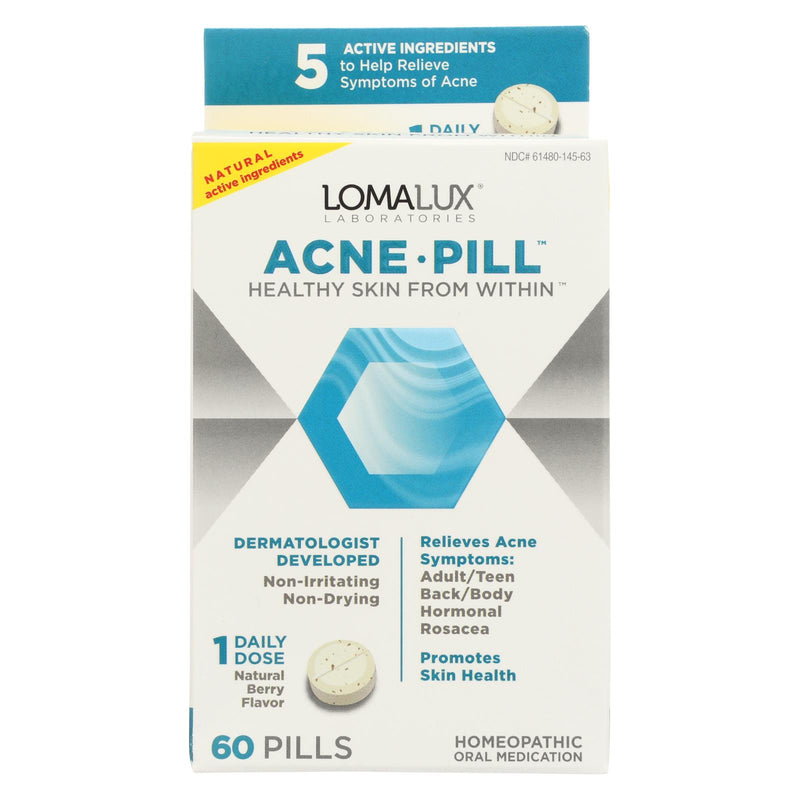 Loma Lux Laboratories Chewable Quick-Dissolving Acne Pill (60 ct.) - Cozy Farm 