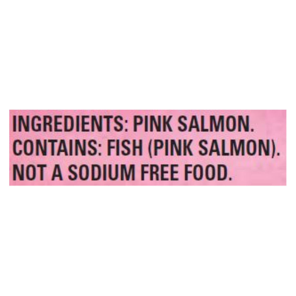 Unsalted Sea Wild Pink Salmon - 7.5 Ounce - Pack of 12 - Cozy Farm 