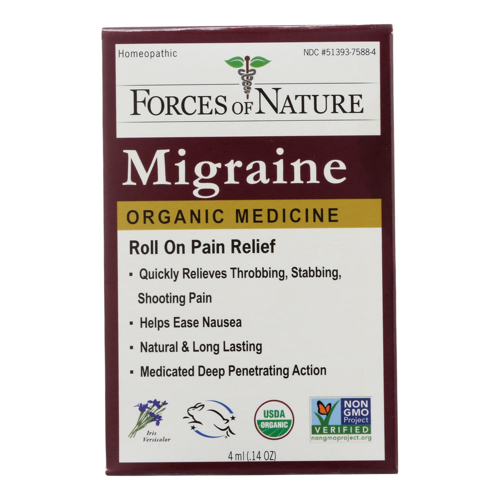 Forces of Nature -  Migraine Rollerball Applicator (4ml) - Cozy Farm 