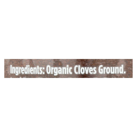 Spicely Organics Ground Cloves [Weight: 1.6 Oz, Pack of 3] - Cozy Farm 