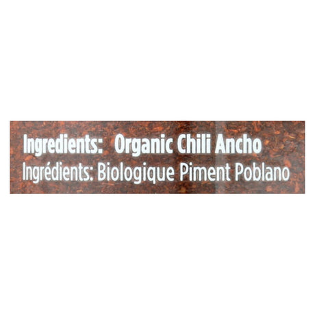 Spicely Organics Organic Ancho Ground Chili (3 x 1.7 oz) - Cozy Farm 