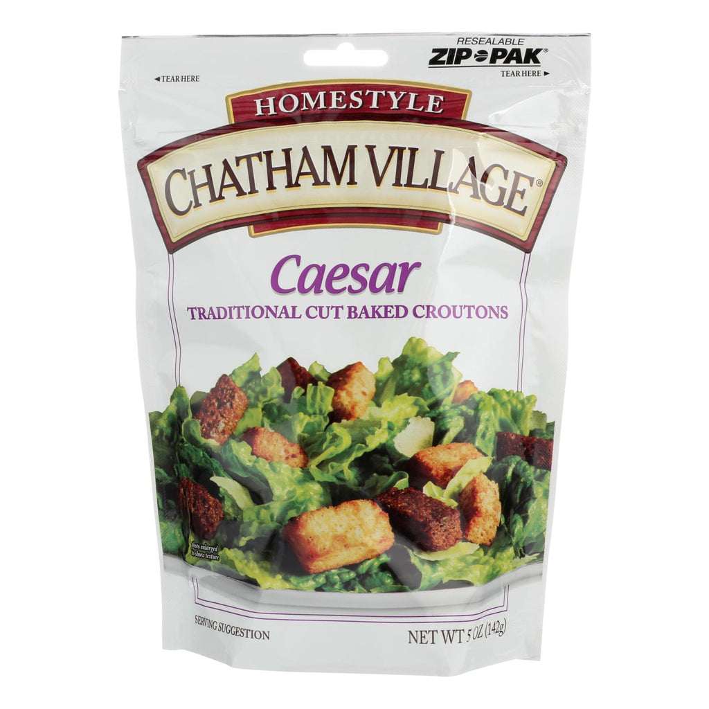 Chatham Village Traditional Cut Croutons - Caesar (Pack of 12 - 5 Oz.) - Cozy Farm 