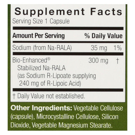 Genceutic Naturals R-Lipoic Acid Plus (60 Vcaps - 300mg) - Cozy Farm 