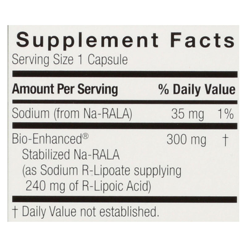 Genceutic Naturals R-Lipoic Acid Plus (60 Vcaps - 300mg) - Cozy Farm 