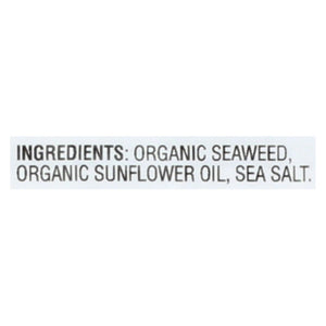 Gimme Organic Roasted Seaweed Snack, Sea Salt - Pack of 8 - 6/.17 Oz. - Cozy Farm 