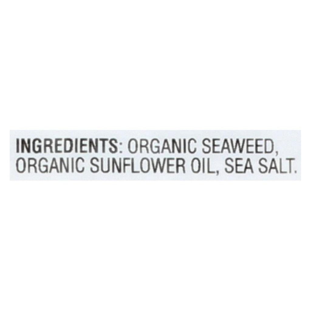 Gimme Organic Roasted Seaweed Snack (Pack of 8) - Sea Salt - 6/.17 Oz. - Cozy Farm 