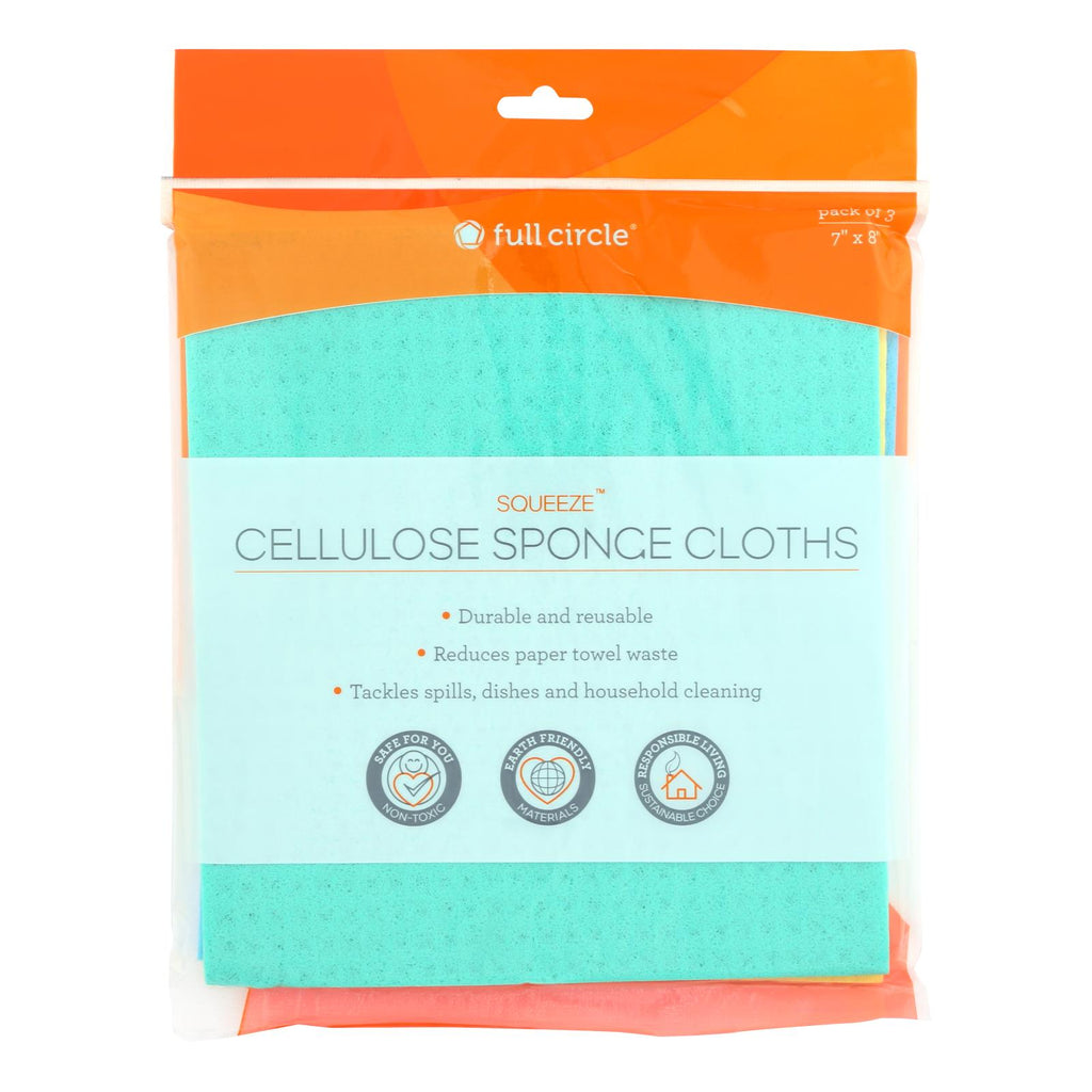 Full Circle Home Cellulose Sponge Cloths (Pack of 3) - Cozy Farm 