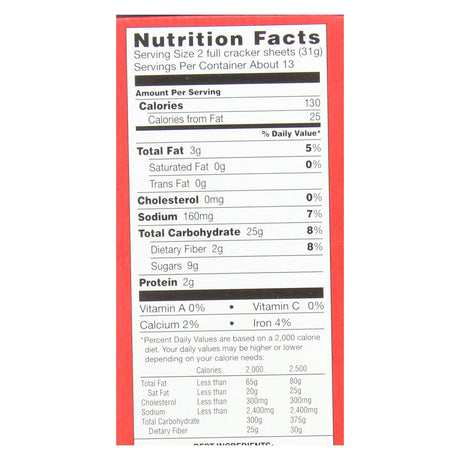 Annie's Homegrown Organic Cinnamon Graham Crackers, 14.4 Oz. (Pack of 12) - Cozy Farm 
