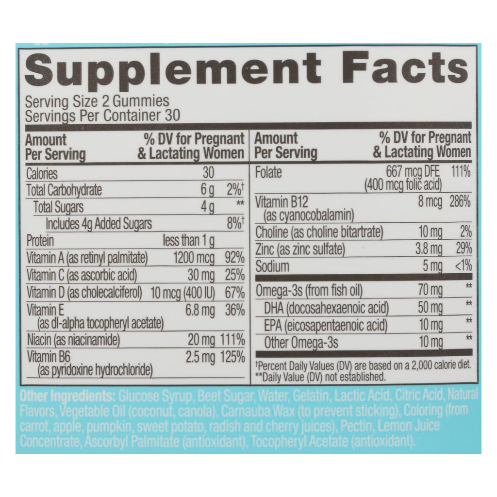 Olly Prenatal Vitamin Folic Acid (Pack of 1 - 60 Ct.) - Cozy Farm 