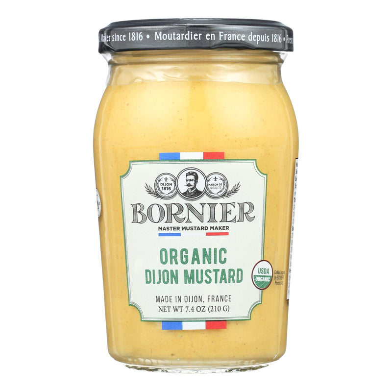 Bornier Organic Dijon Mustard (Pack of 6 - 7.4 oz) - Cozy Farm 