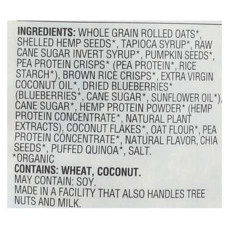 Manitoba Harvest Hemp Blueberry Granola (Pack of 6 - 10 Oz.) - Cozy Farm 