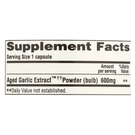 Kyolic Aged Garlic Extract Cardiovascular Extra Strength Reserve, 60 Capsules - Cozy Farm 