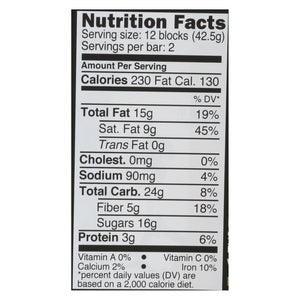 Divine Bar Dark Chocolate Pink Himalayan Salt (Pack of 12 - 3 Oz.) - Cozy Farm 