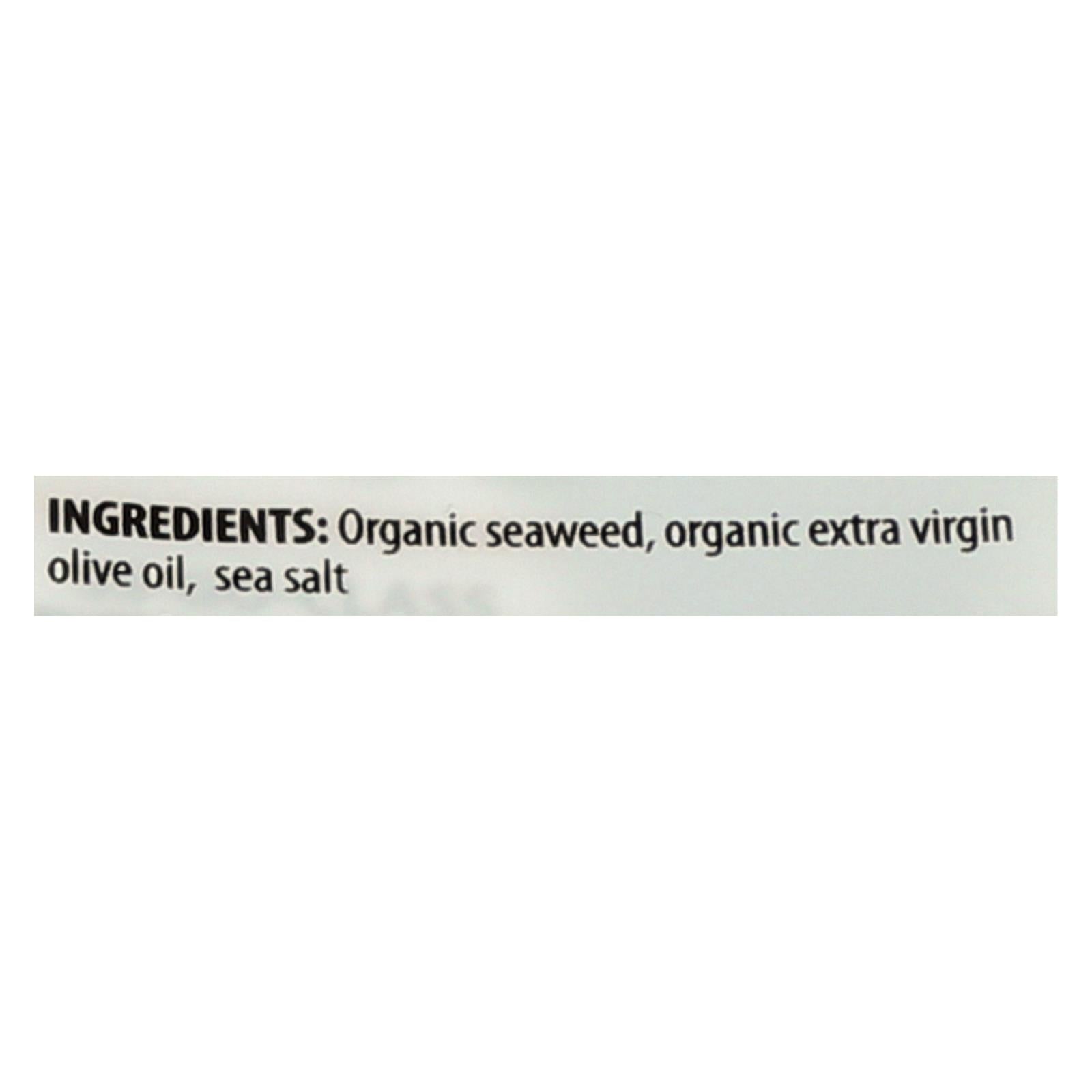 Seasnax Organic Seaweed Snack - Original - Case of 12 - 1.08 oz