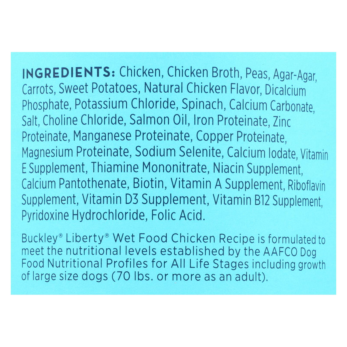 Buckley Liberty Wet Chicken Food with Gravy, 12.5 Oz. (Pack of 12) - Cozy Farm 