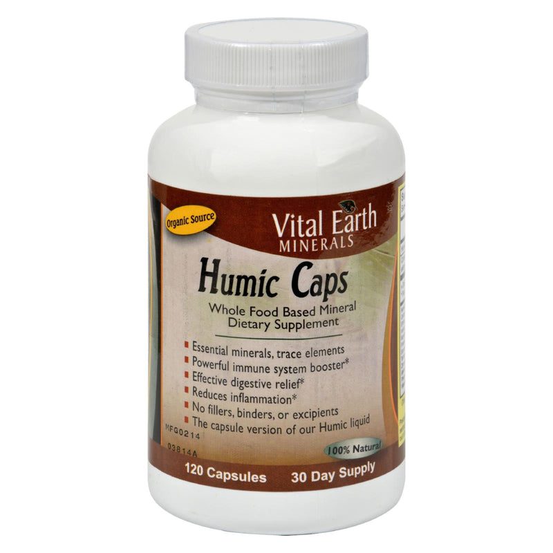 Vital Earth Minerals Humic Caps - 120 Capsules of Concentrated Humic Acid - Cozy Farm 