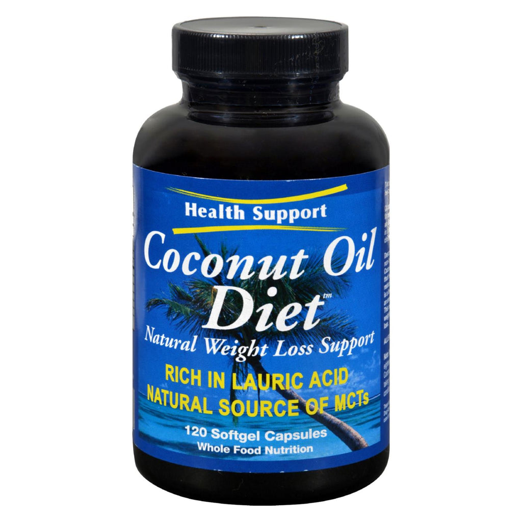 Health Support Coconut Oil Diet - 120 Softgels - Cozy Farm 