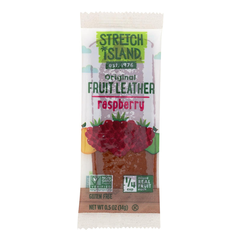 Stretch Island Fruit Leather Strip - Ripened Raspberry (Pack of 30) - 0.5 Oz - Cozy Farm 