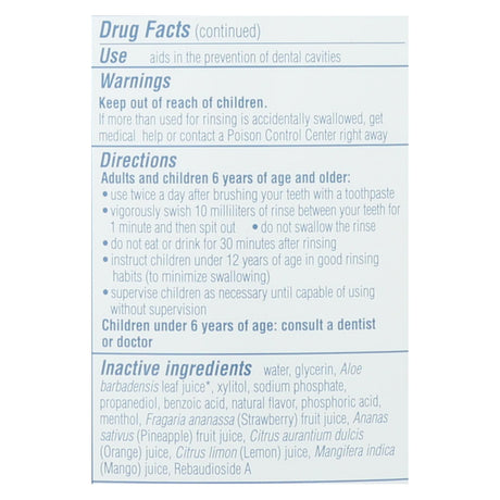 Tom's of Maine Kids Fluoride Rinse | Strawberry | 16 Oz. - Cozy Farm 