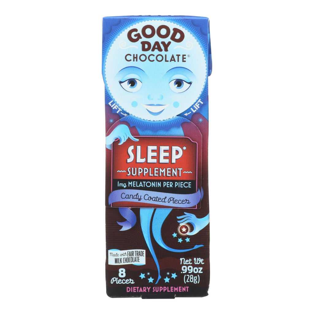 Good Day Chocolate Chocolate Pieces - With Sleep - Case Of 12 - .99 Oz - Cozy Farm 