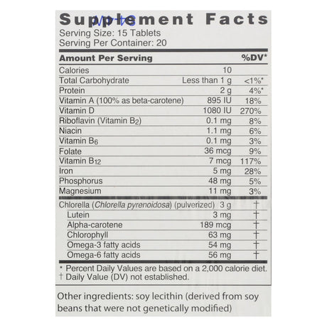 Sun Chlorella A: 300 Tablets, Vitalizing Boost with 200 Mg - Cozy Farm 