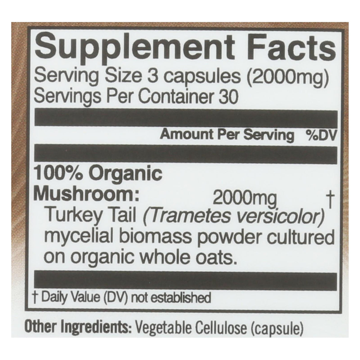 Om Mushroom Superfood Turkey Tail Mushroom Capsules, 90 Count - Cozy Farm 