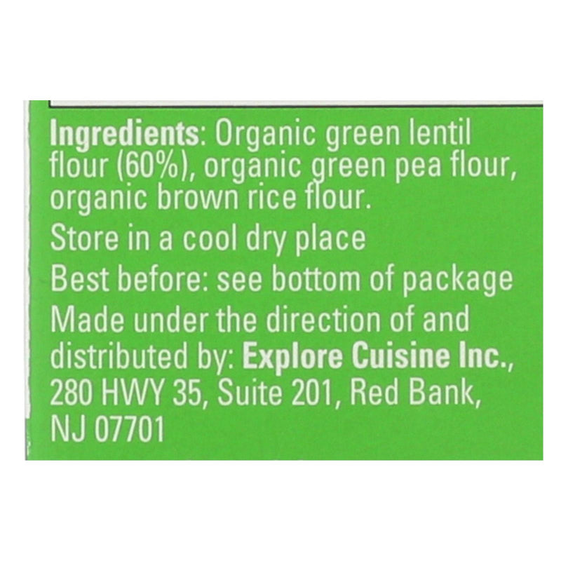 Explore Cuisine Organic Green Lentil Penne (Pack of 6 - 8 Oz.) - Cozy Farm 