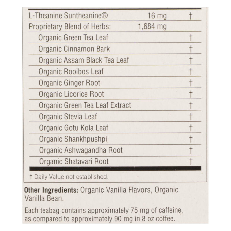 Yogi Perfect Energy Herbal Tea, Vanilla Spice, 6 Pack x 16 Tea Bags - Cozy Farm 