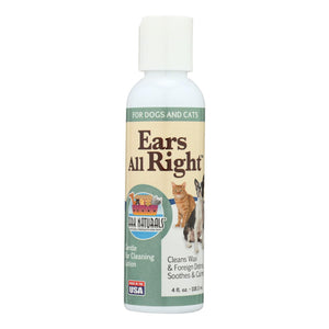 Ark Naturals Ears All Right: Gentle Ear Cleaner for Pets (4 oz) - Cozy Farm 