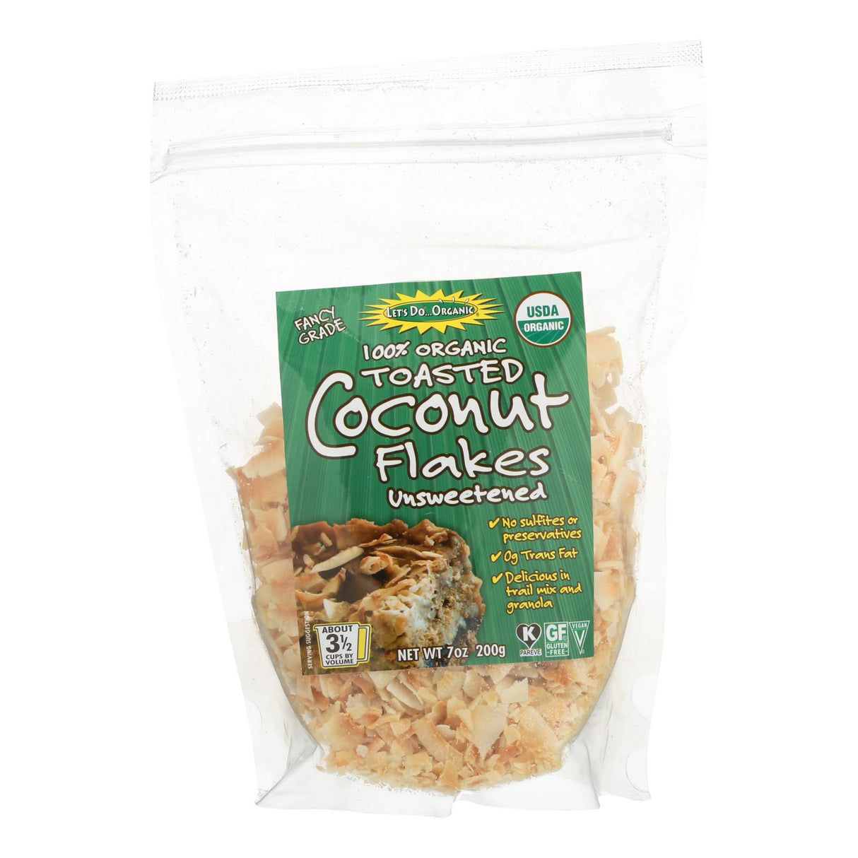 Let's Do Organic Toasted Coconut Flakes (12-Pack, 7 Oz. Each) - Cozy Farm 