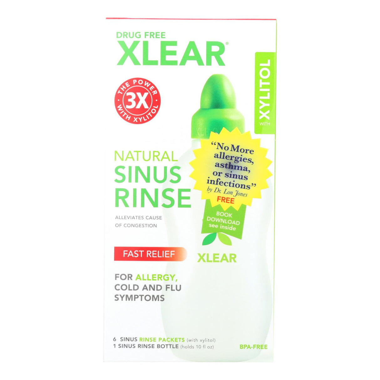 Xlear Sinus Neti Refill Solution - 50 Single-Use Packets - Cozy Farm 