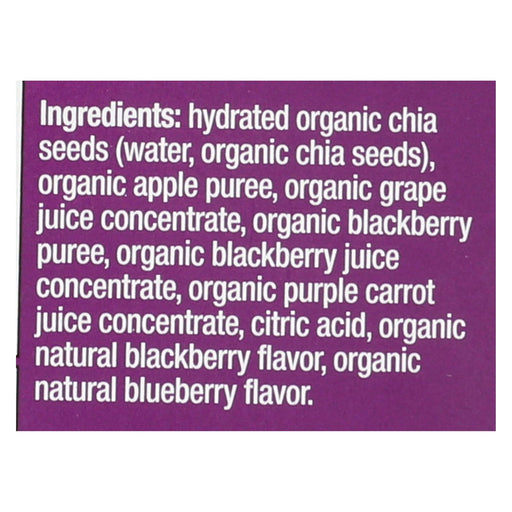 Mamma Chia Squeeze Vitality Snack - Blackberry Bliss (Pack of 16, 3.5 Oz.) - Cozy Farm 