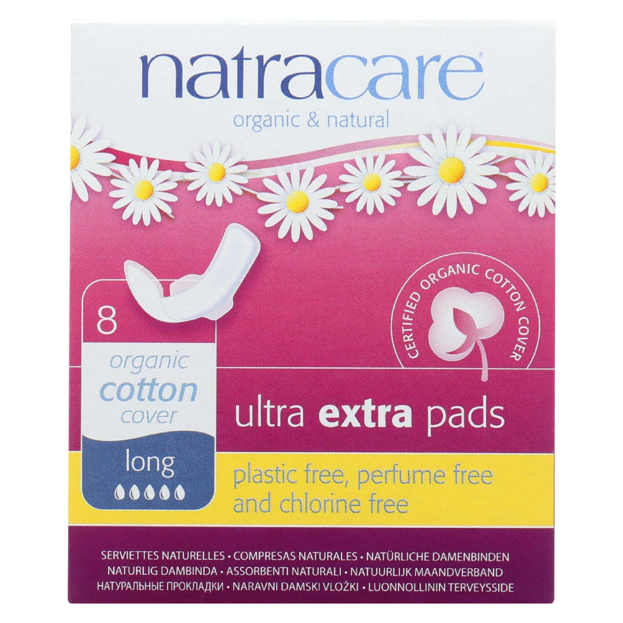 Natracare Ultra Extra Long Winged Pads (Pack of 8) - Cozy Farm 