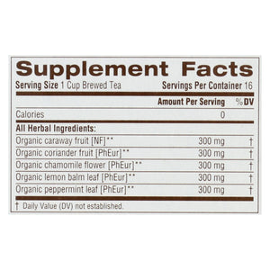 Traditional Medicinals Organic Gas Relief Tea (6 x 16 Bags) - Cozy Farm 