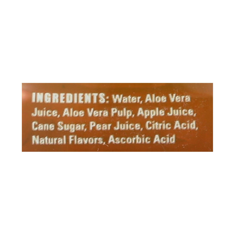 Alo Fuji Apple & Pear Crisp Aloe Vera Juice Drink (Pack of 12) - 16.9 Fl Oz Each - Cozy Farm 