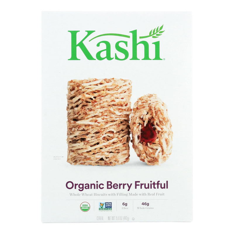 Kashi Whole Wheat Berry Fruitful Biscuits Cereal (Pack of 12) - 15.6 Oz. - Cozy Farm 