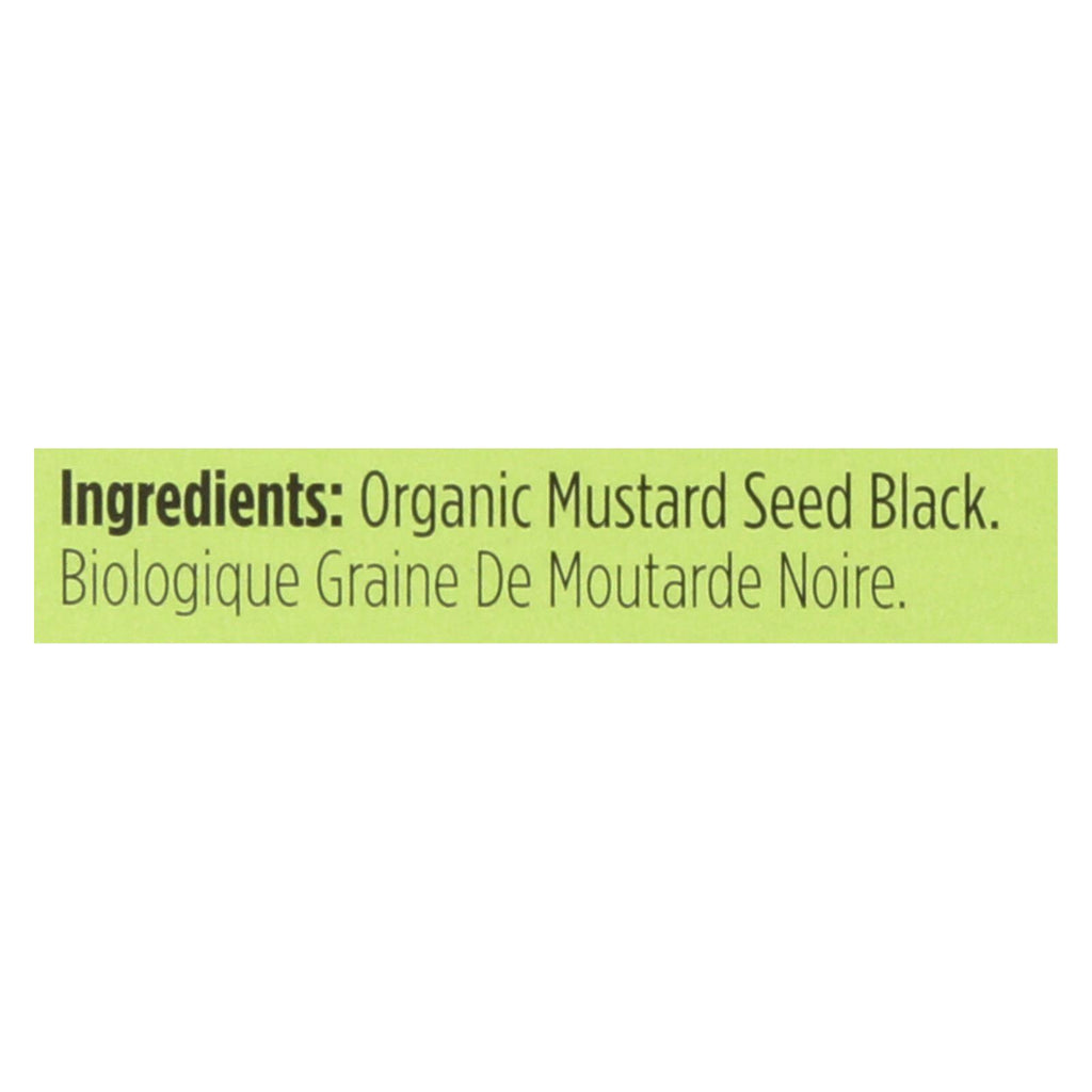 Spicely Organics Organic Mustard Seed Black (Pack of 6) - 0.5 Oz. - Cozy Farm 