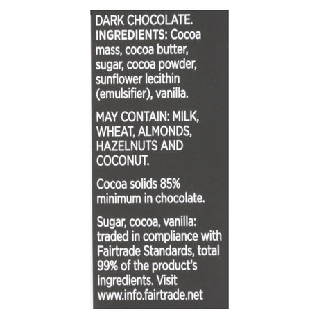 Divine Dark Chocolate 85% (Pack of 12 - 3 Oz.) - Cozy Farm 