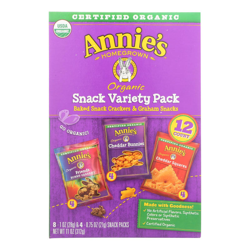 Annie's Homegrown Organic Variety Snack Pack, Pack of 6 - 12-Count - Cozy Farm 