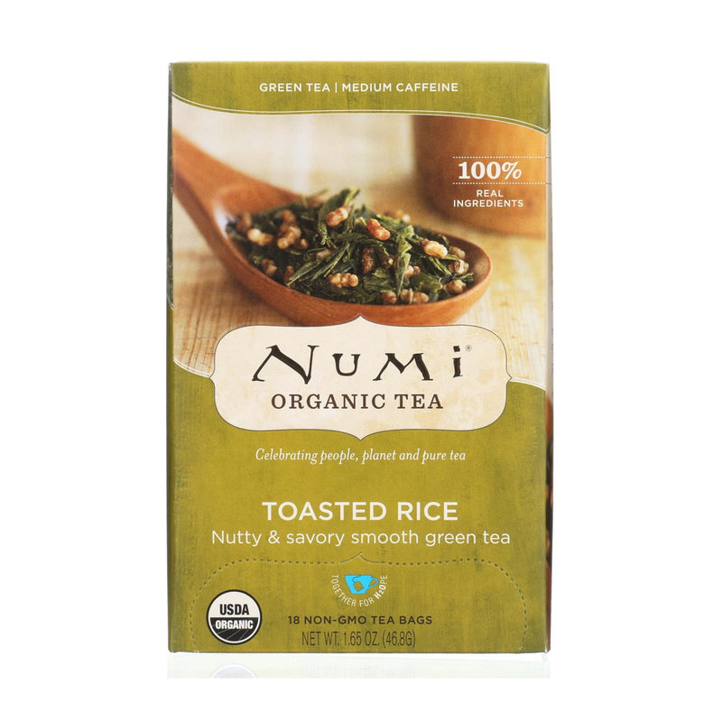 Numi Organic Toasted Rice Green Tea (18 Tea Bags) - Cozy Farm 