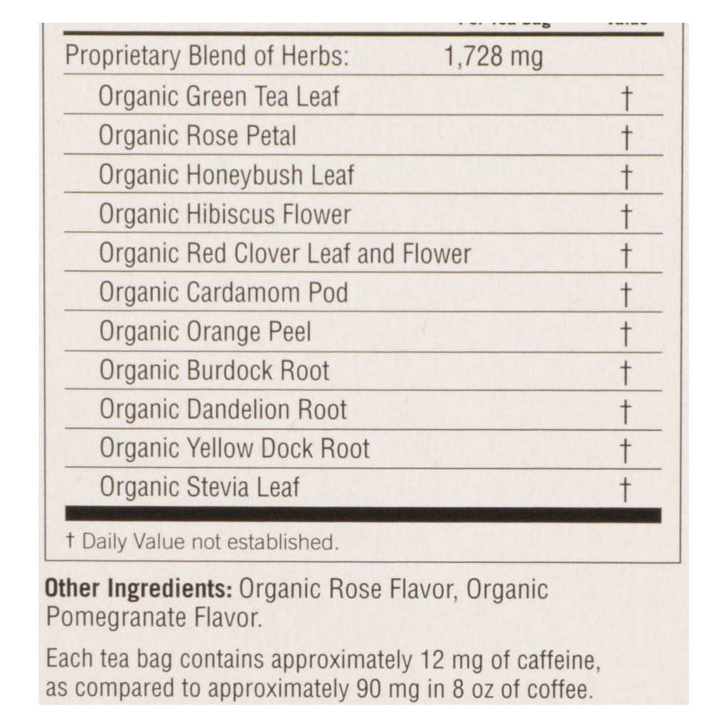 Organic Yogi Tea Soothing Rose Hibiscus Skin Detox (Pack of 6 - 16 Bags) - Cozy Farm 