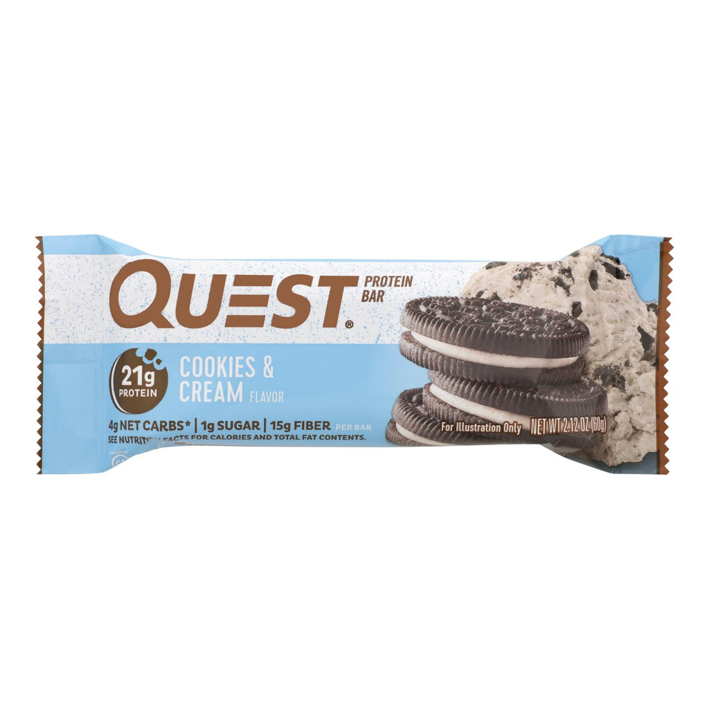 Quest Bar - Cookies and Cream Pack of 12 - 2.12 oz. Bars - Cozy Farm 