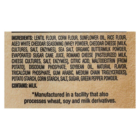 The Daily Crave Lentil Chips, Aged White Cheddar, 8-Pack (4.25 Oz. Bags) - Cozy Farm 