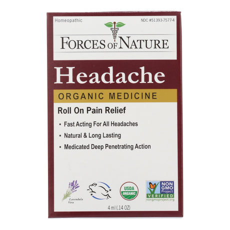 Forces of Nature Headache Pain Management - 4 mL - Cozy Farm 