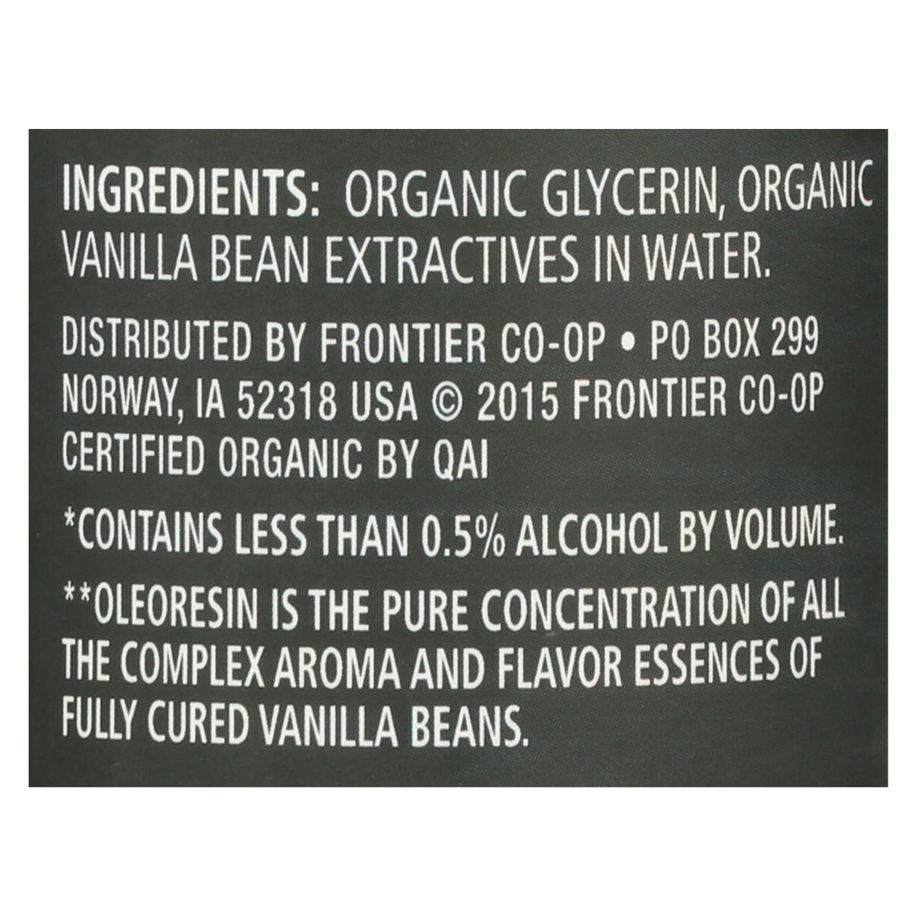 Organic Frontier Herb Vanilla Flavoring (Pack of 4 Oz.) - Cozy Farm 