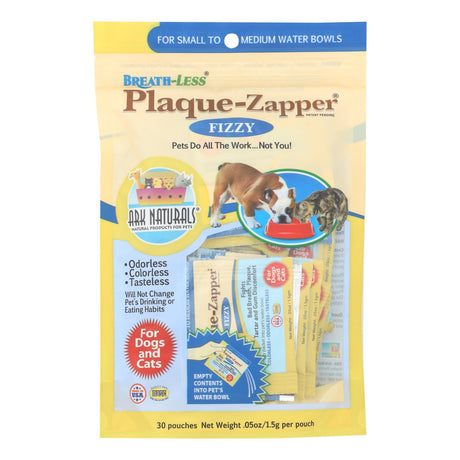 Ark Naturals Plaque-Zapper Fizzy Breath Freshener for Small to Medium Pets (30 Chews) - Cozy Farm 