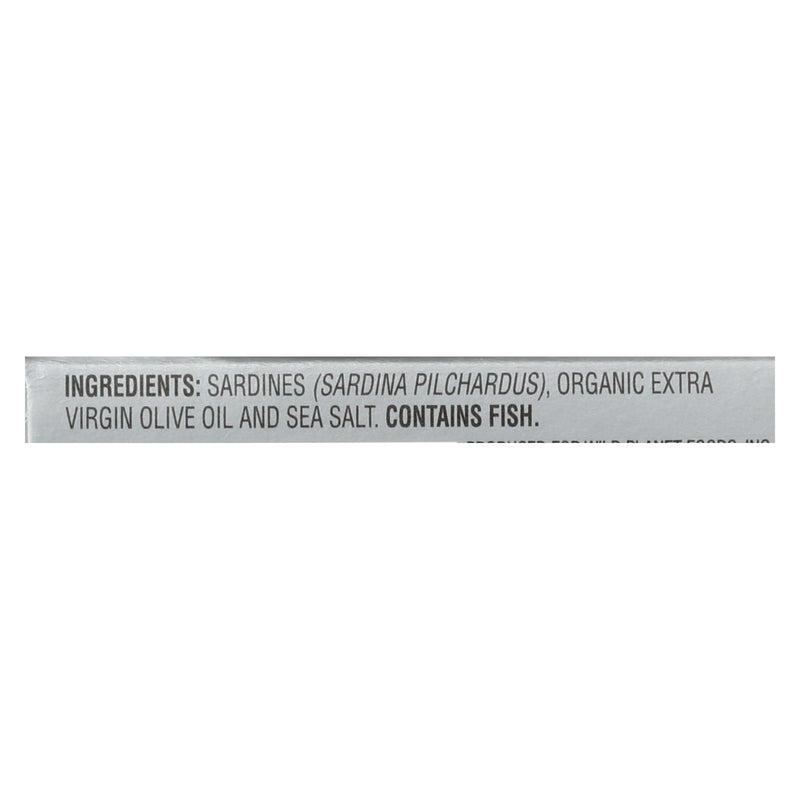 Wild Planet Wild Sardines in Olive Oil, Skinless & Boneless, 4.25 Oz. (Pack of 12) - Cozy Farm 