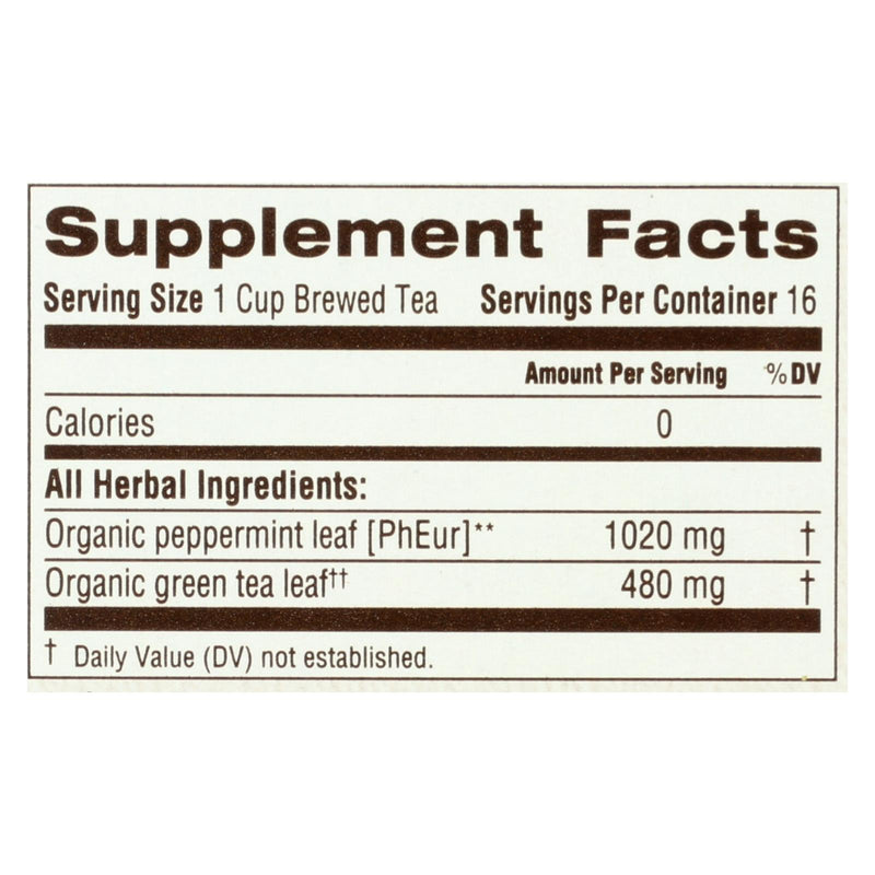 Traditional Medicinals Peppermint Green Tea, 0.85 Oz (Pack of 6) - Cozy Farm 