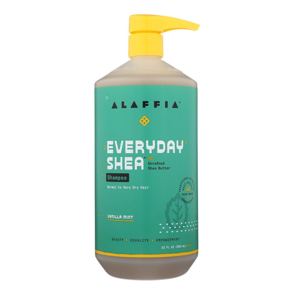 Alaffia Nourishing Vanilla Mint Shampoo (32 oz.) - Cozy Farm 