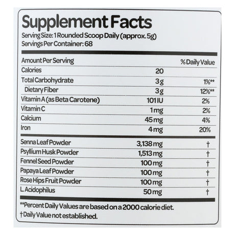 Health Plus Super Colon Cleanse Powder (12 Oz.) - Cozy Farm 